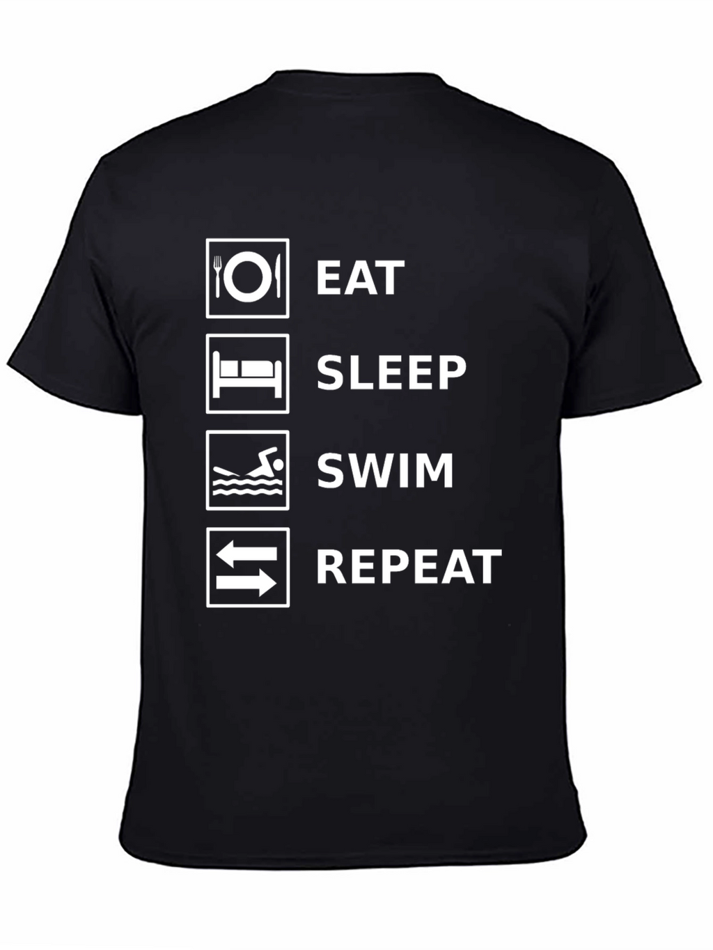 Eat Sleep Swim Repeat Graphic T-Shirt