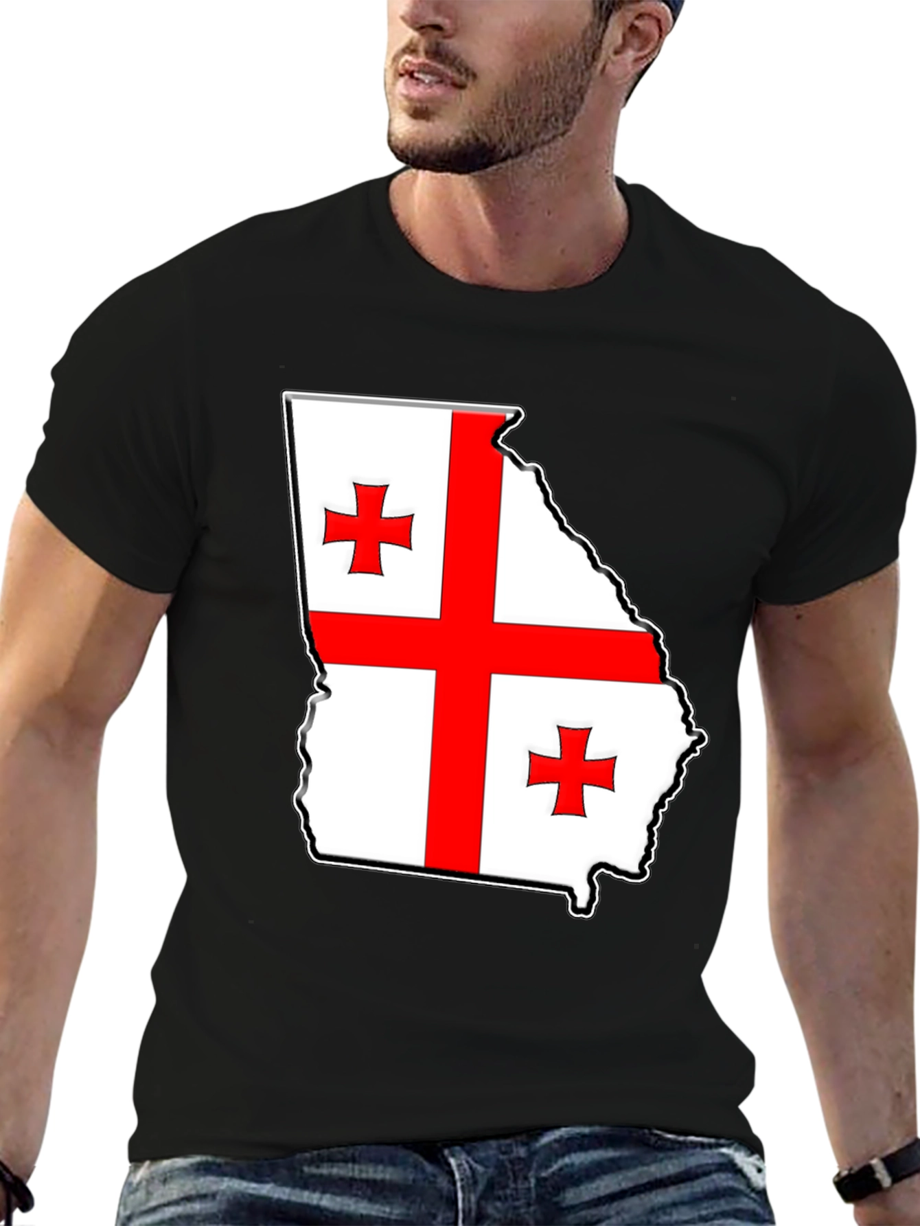 Georgia Flag Map T-Shirt