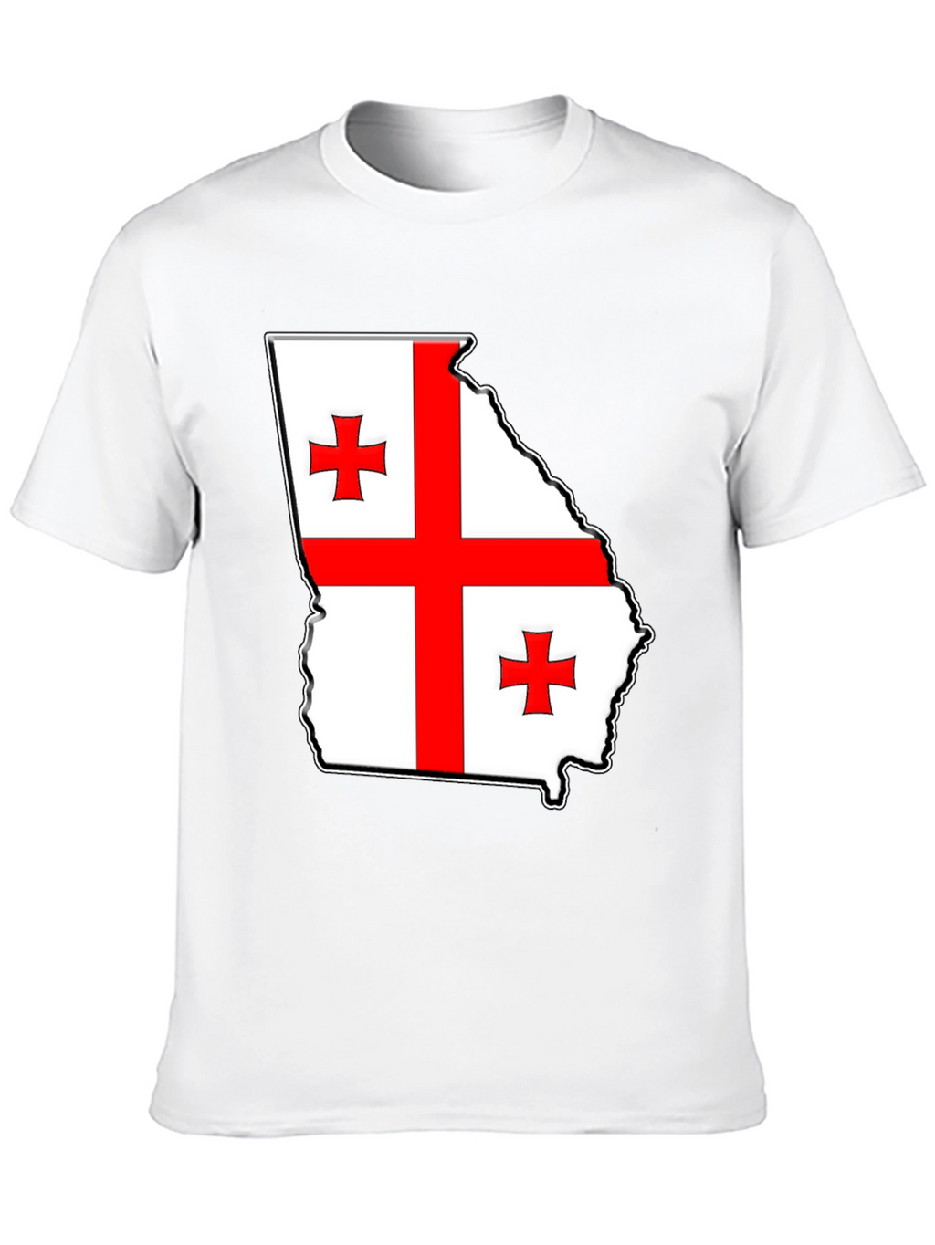 Georgia Flag Map T-Shirt