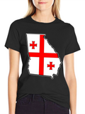 Georgia Flag Map T-Shirt