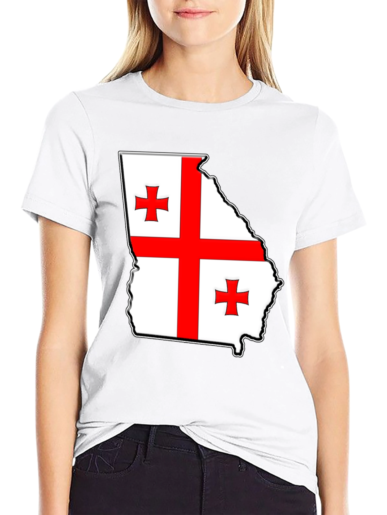 Georgia Flag Map T-Shirt