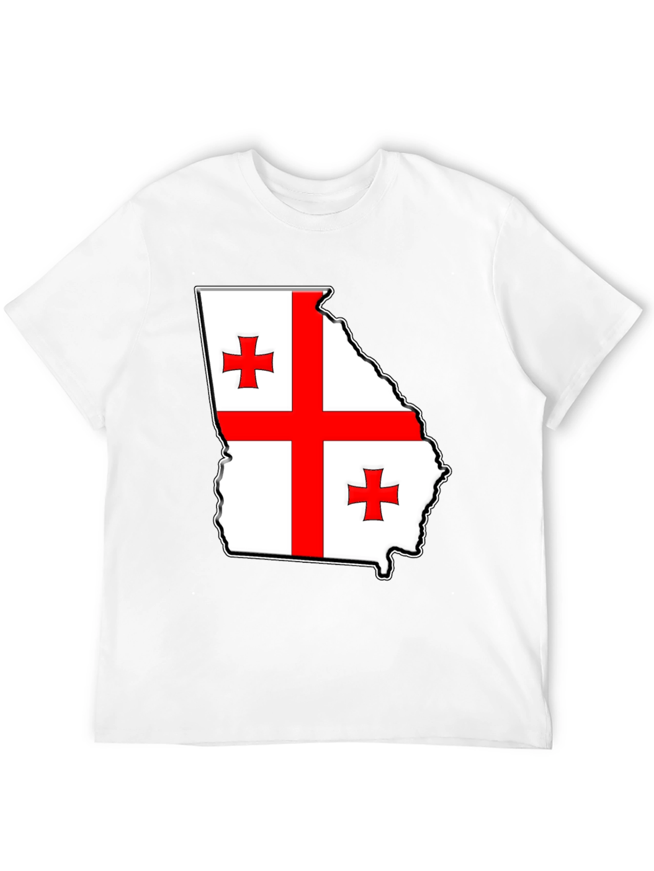 Georgia Flag Map T-Shirt