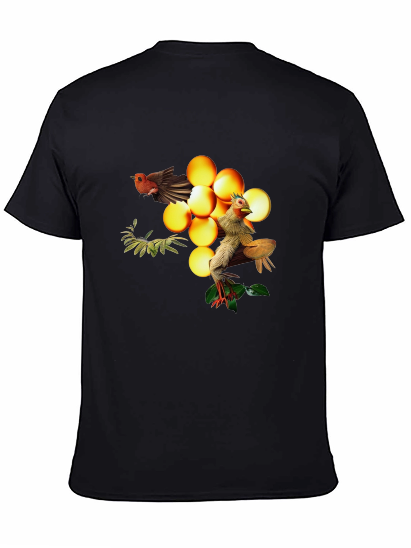 Bird and Egg Graphic T-Shirt - Unique Design