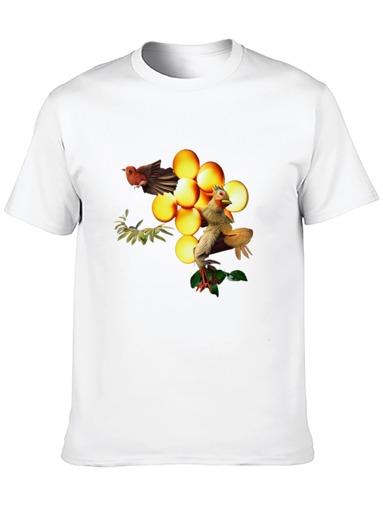 Bird and Egg Graphic T-Shirt - Unique Design