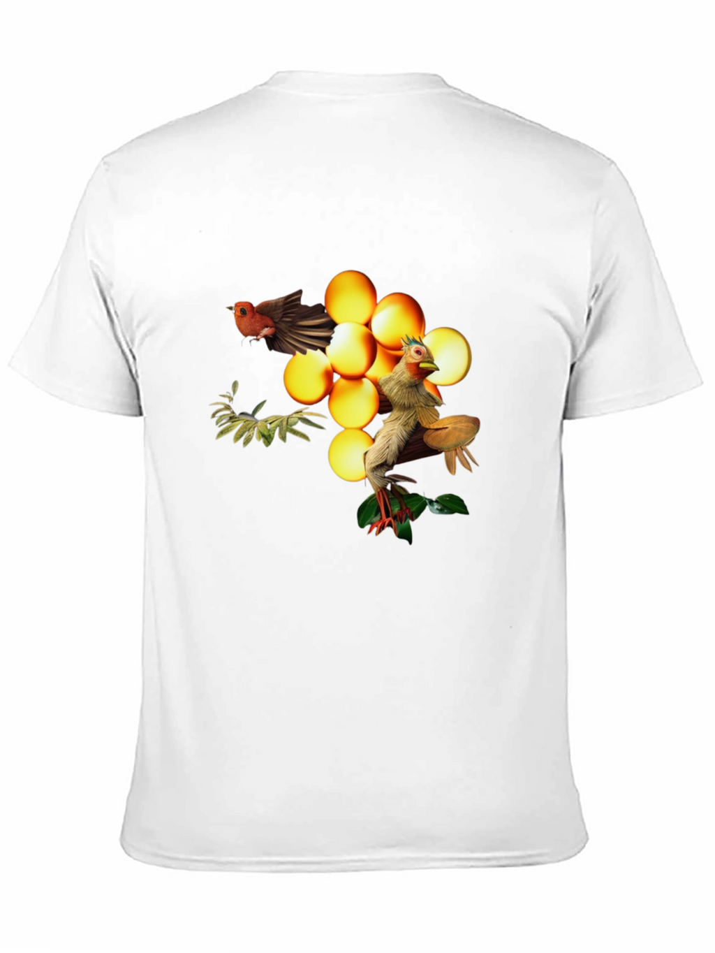 Bird and Egg Graphic T-Shirt - Unique Design