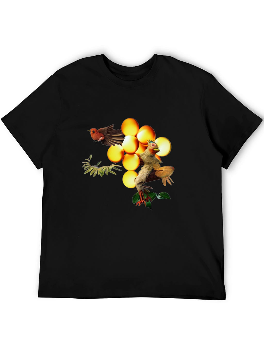 Bird and Egg Graphic T-Shirt - Unique Design