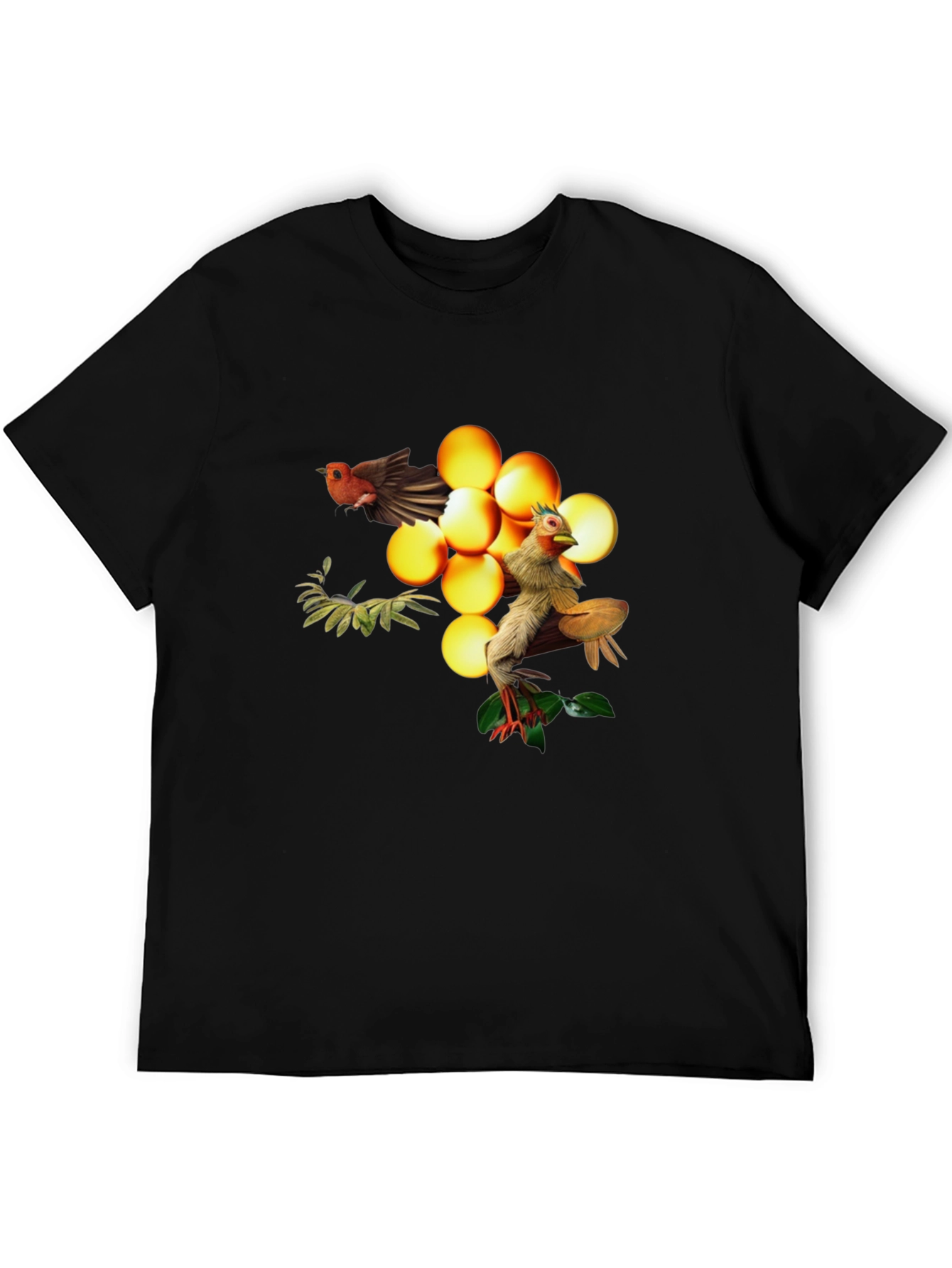 Bird and Egg Graphic T-Shirt - Unique Design