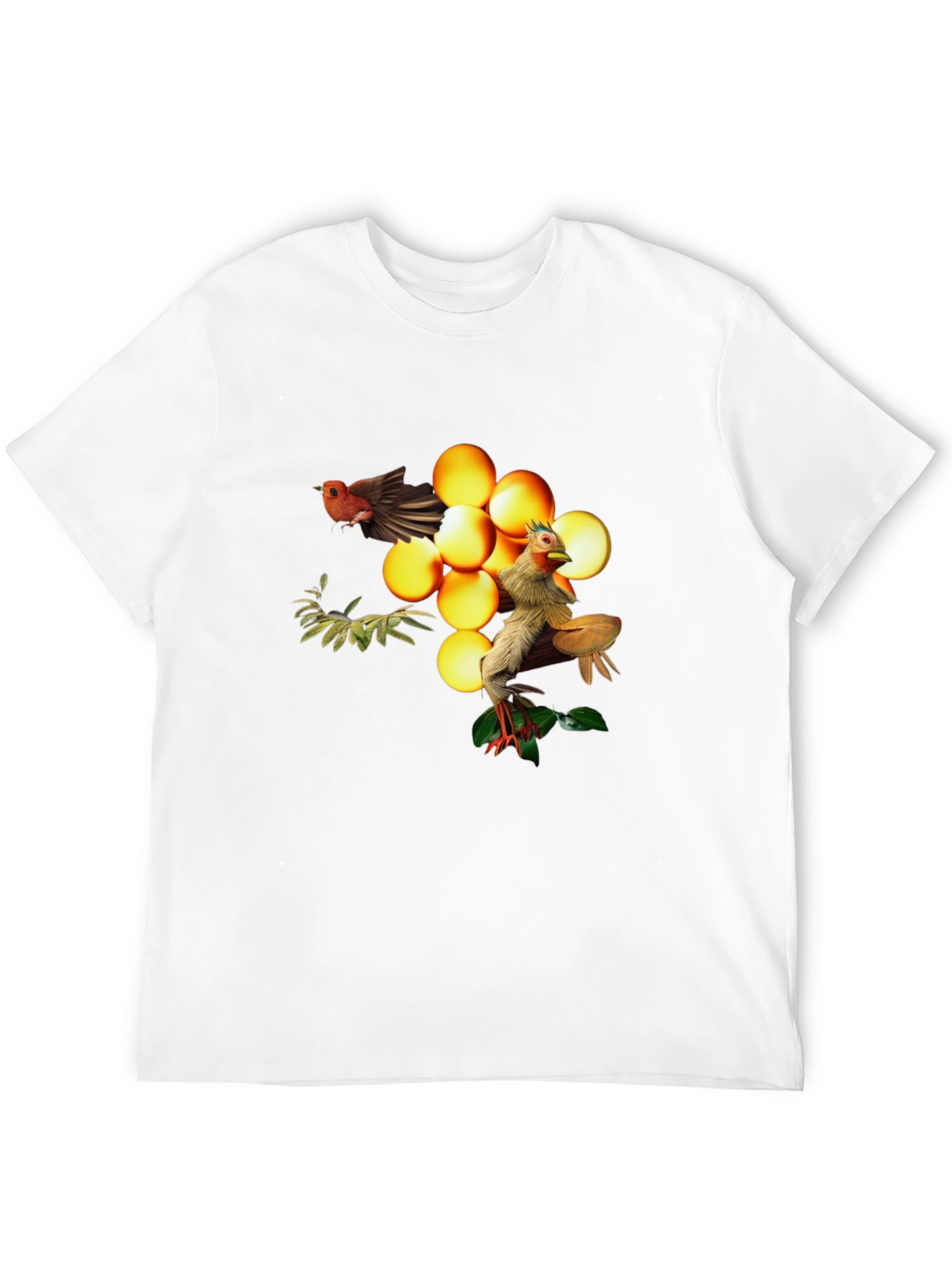 Bird and Egg Graphic T-Shirt - Unique Design