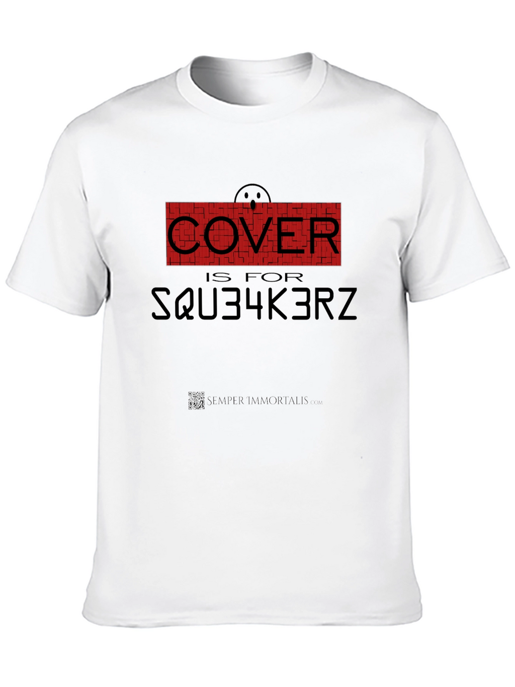 Humorous Cover is for SQU34K3RZ Black T-Shirt