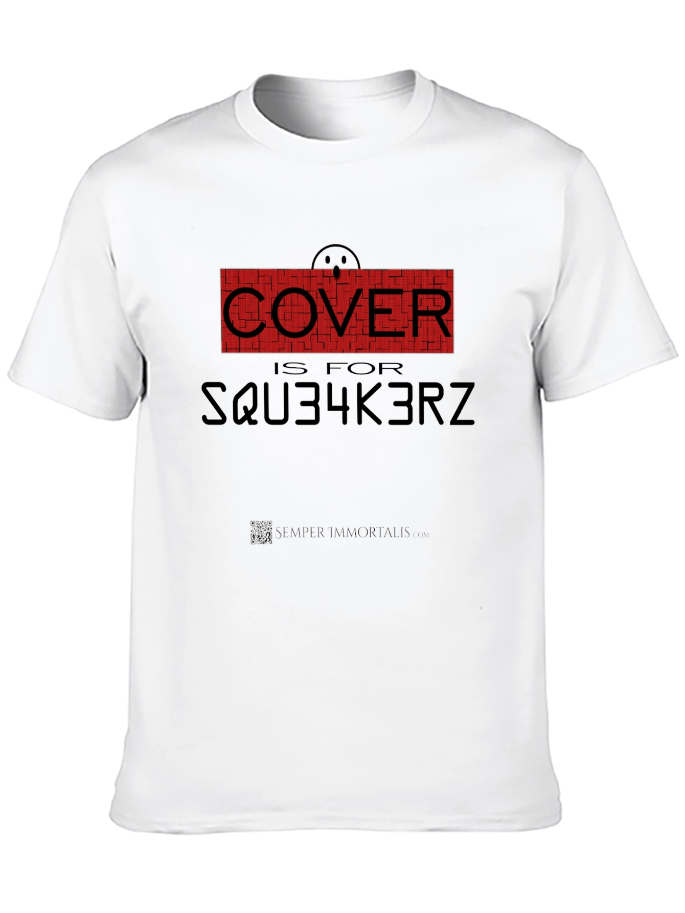 Humorous Cover is for SQU34K3RZ Black T-Shirt
