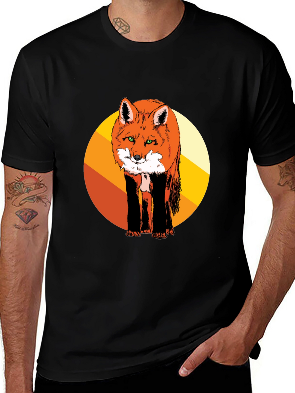Fox Graphic Tee - Cool Animal Design