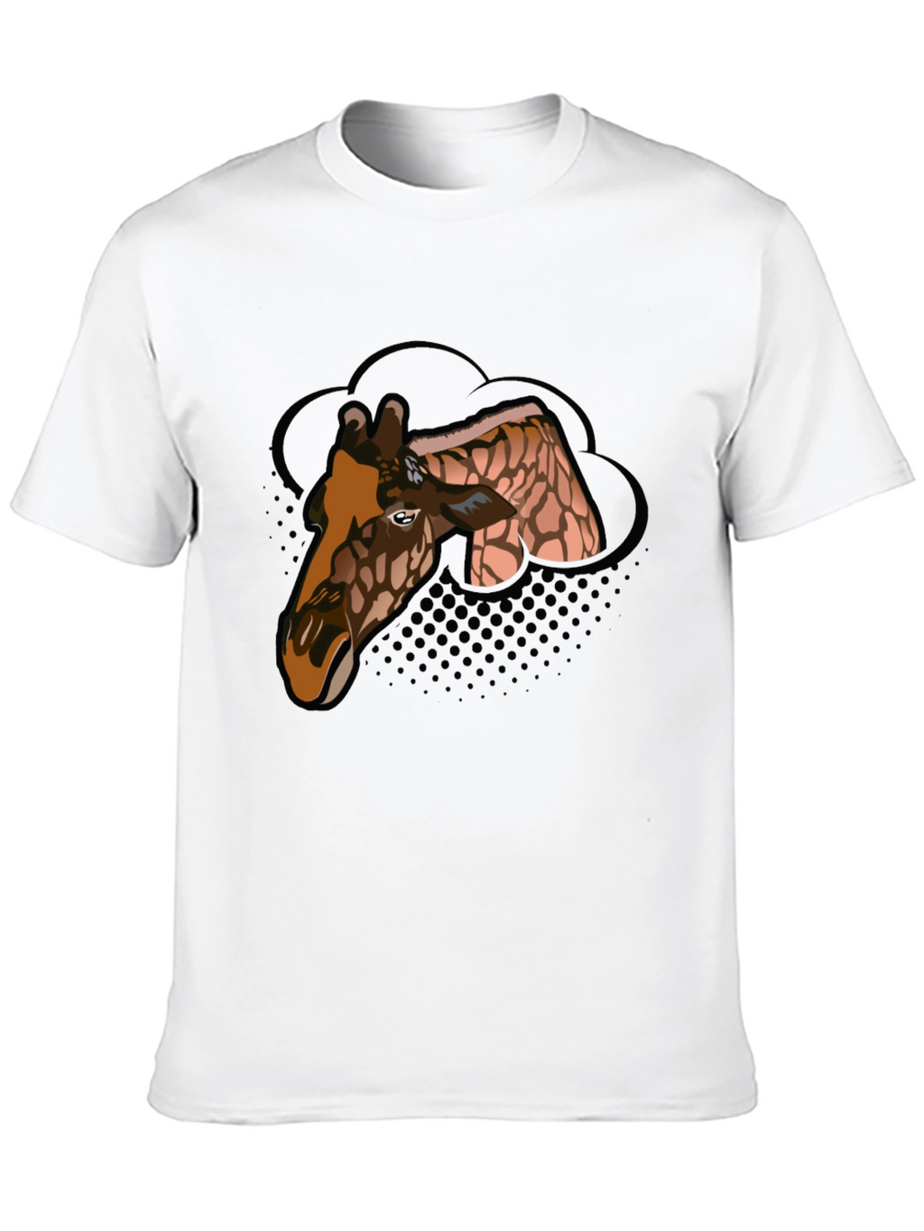 Giraffe Graphic Tee - Mens Black T-Shirt