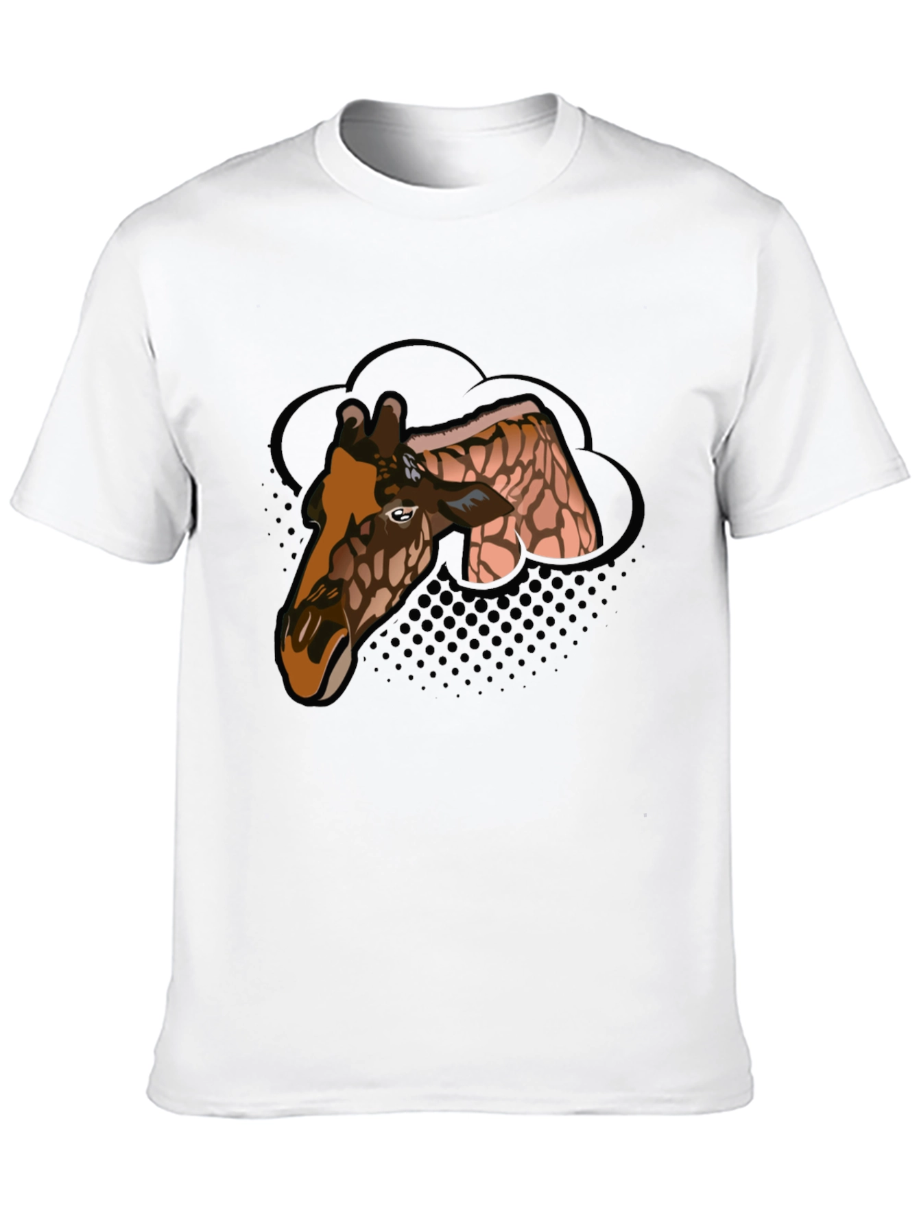Giraffe Graphic Tee - Mens Black T-Shirt