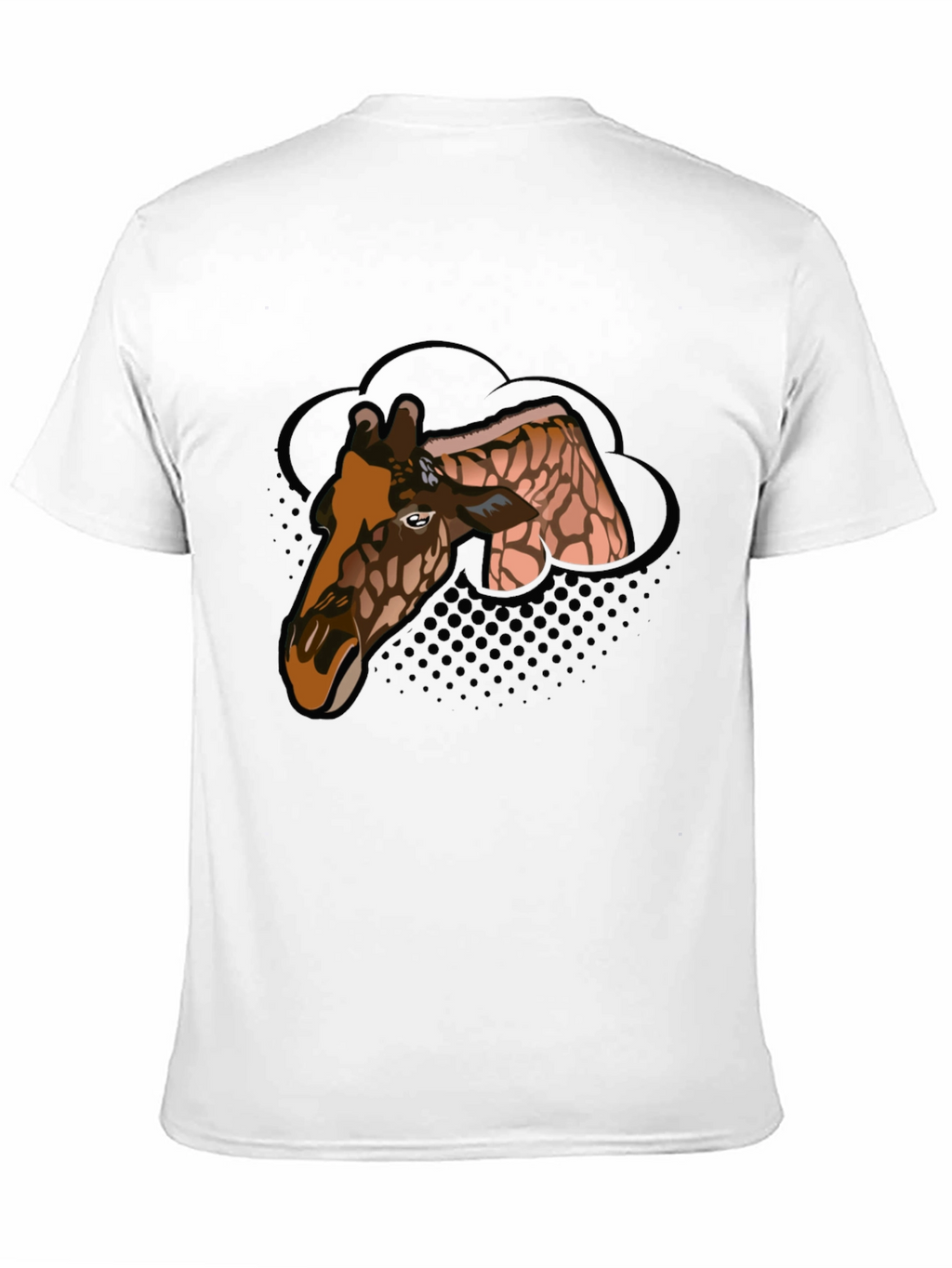 Giraffe Graphic Tee - Mens Black T-Shirt