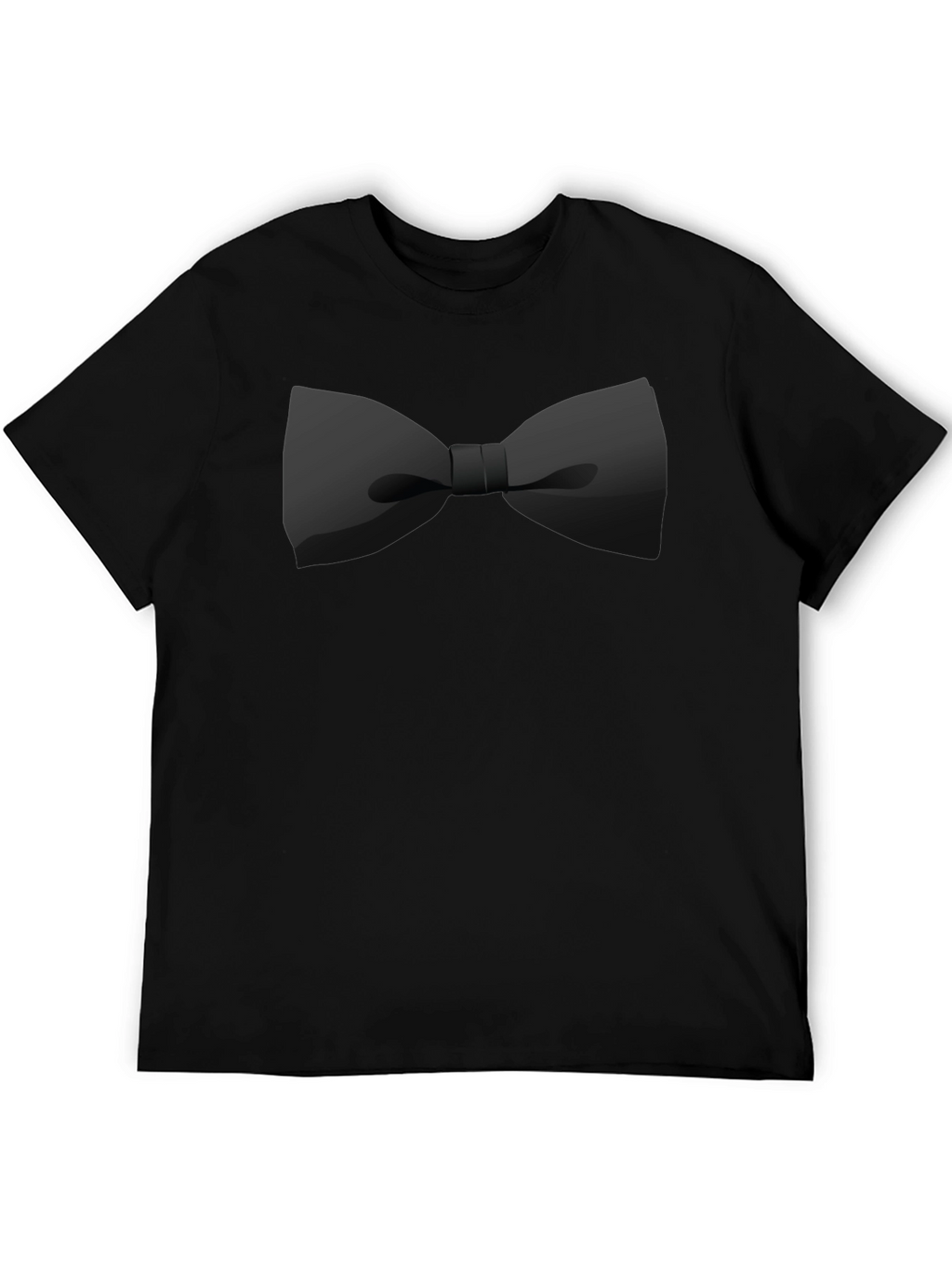 Black Bow Tie Graphic Tee - Stylish Casual Wear