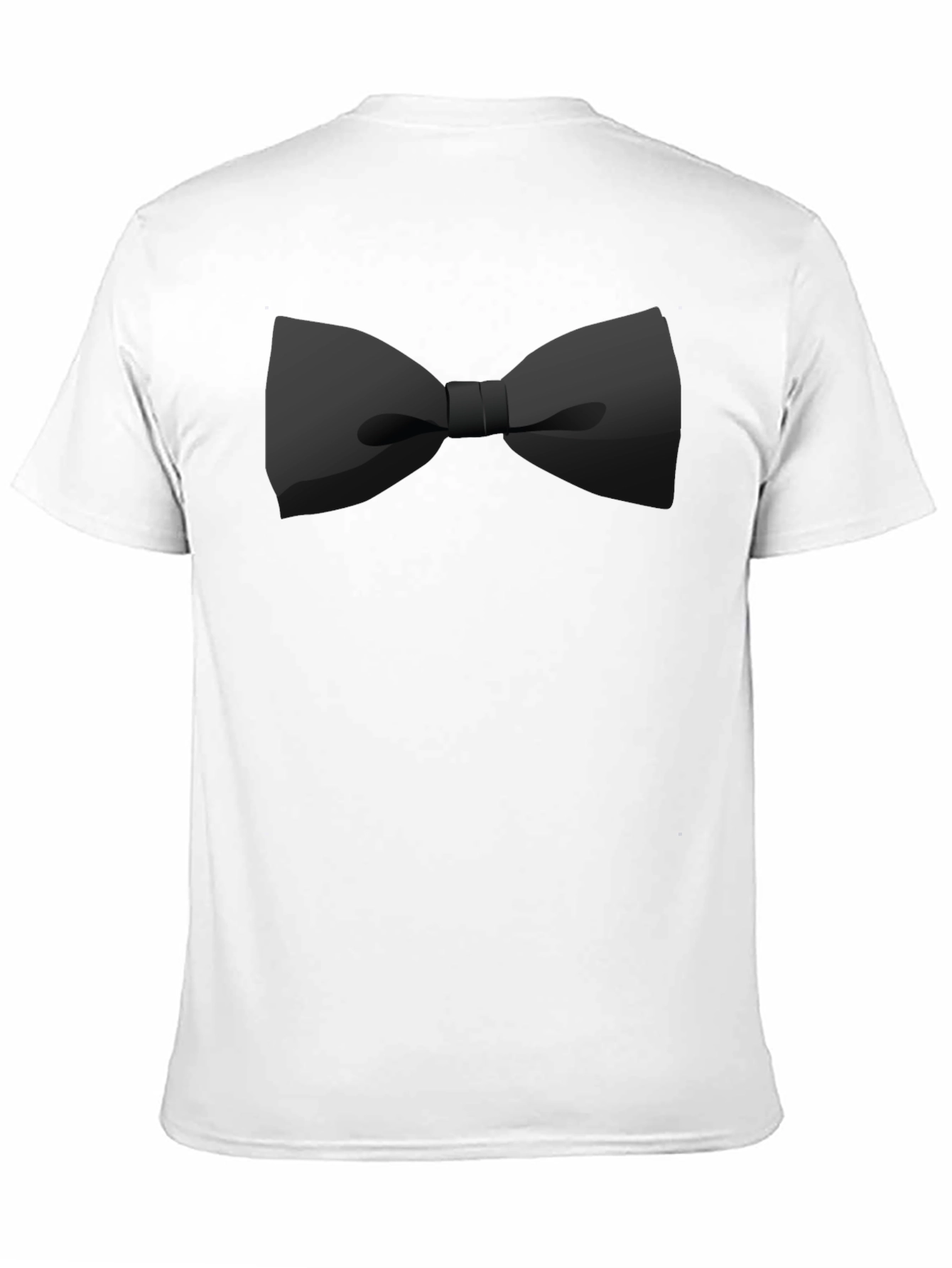 Black Bow Tie Graphic Tee - Stylish Casual Wear