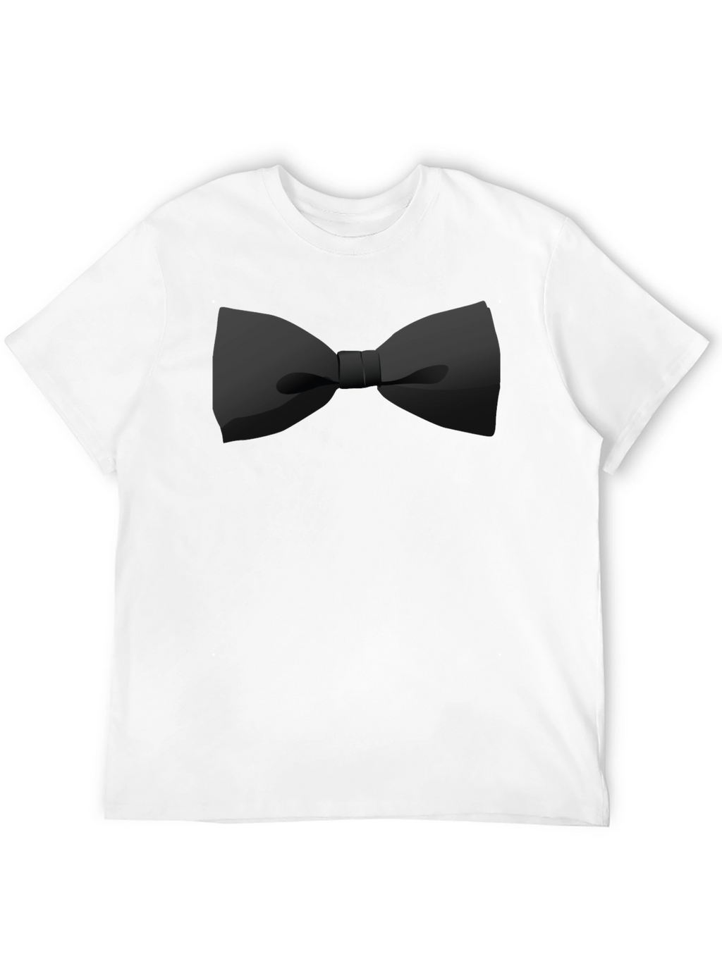 Black Bow Tie Graphic Tee - Stylish Casual Wear
