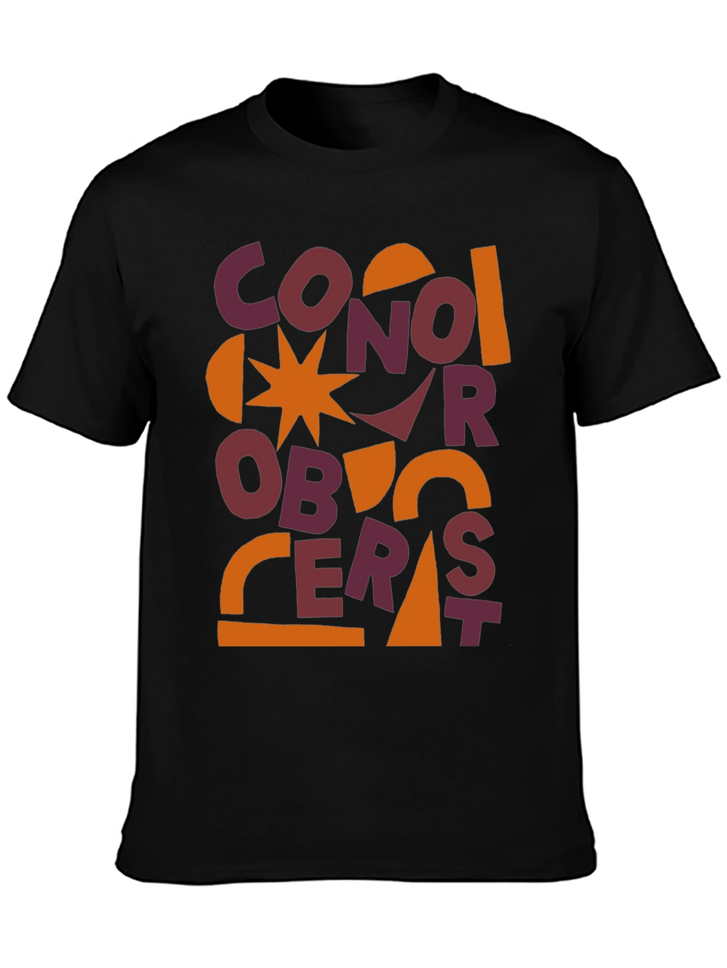 Abstract Graphic Print Mens T-Shirt