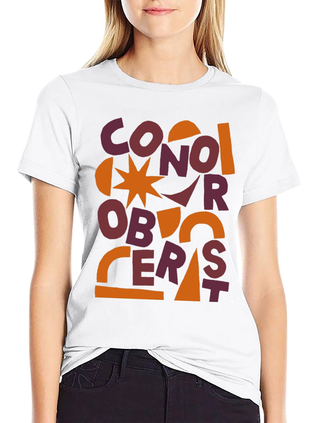 Abstract Graphic Print Mens T-Shirt