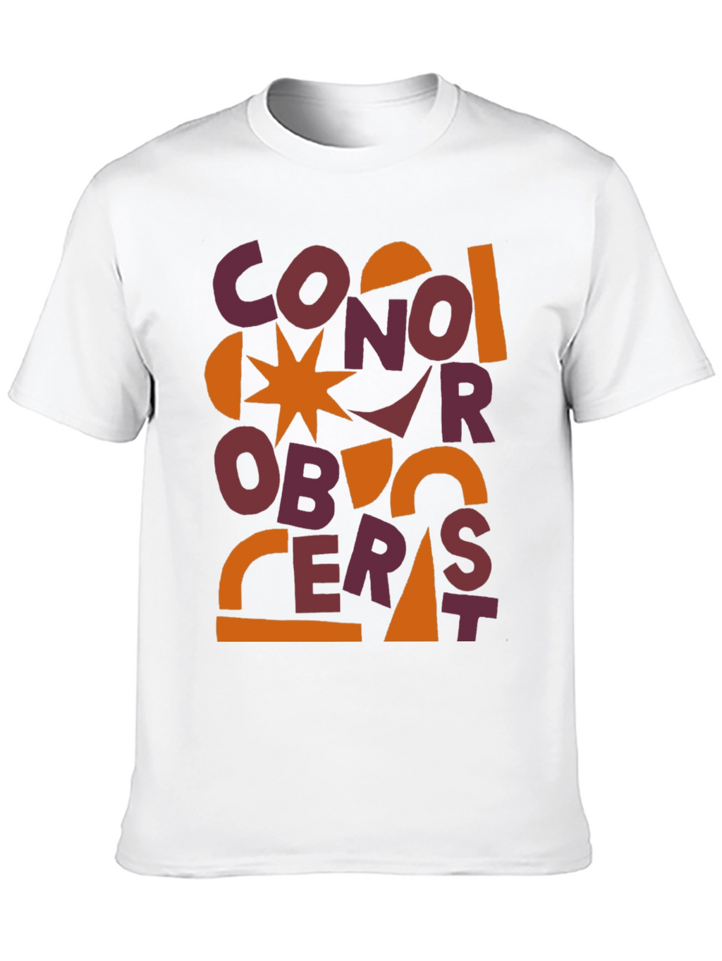 Abstract Graphic Print Mens T-Shirt