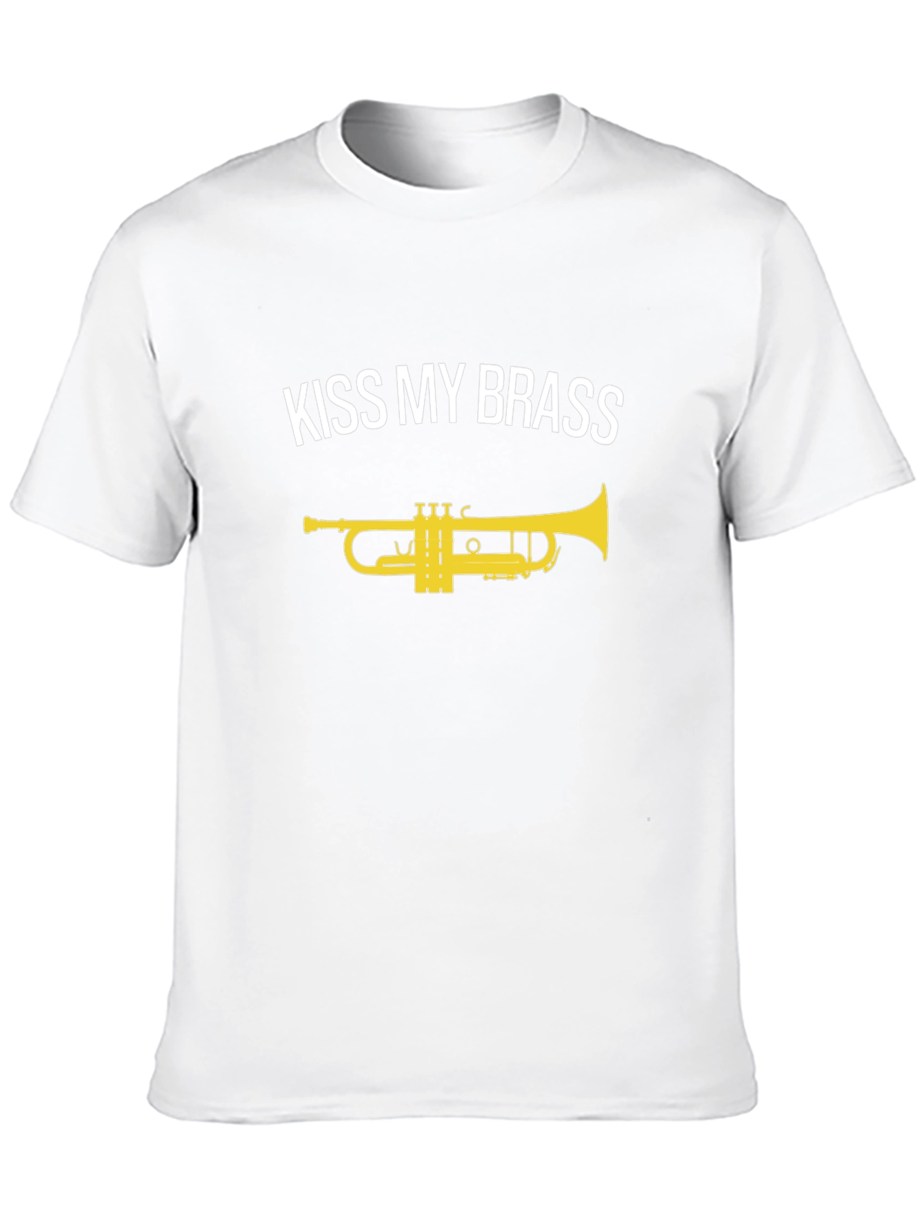 Kiss My Brass Trumpet Black T-Shirt