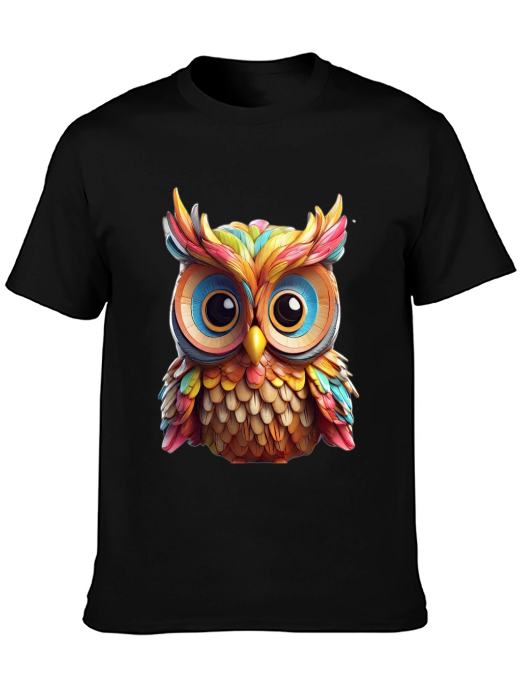 Rainbow Owl Graphic T-Shirt