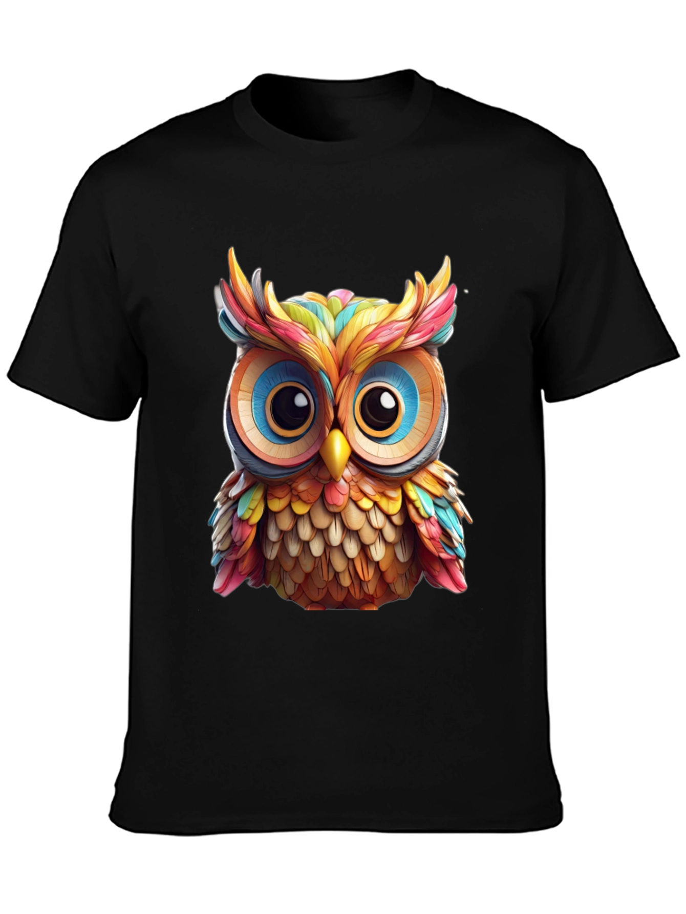 Rainbow Owl Graphic T-Shirt