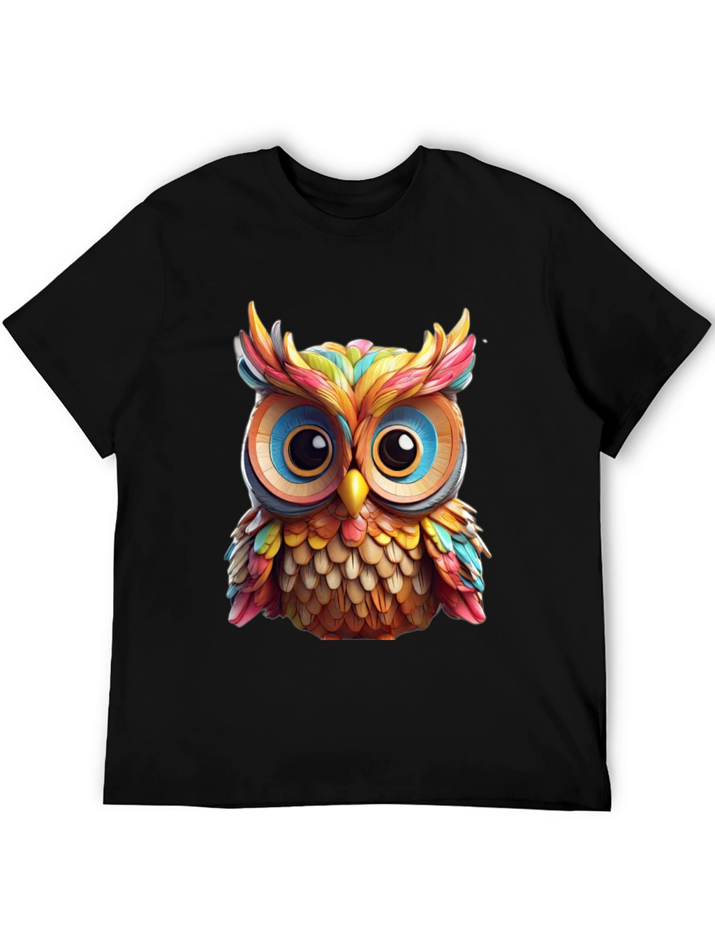 Rainbow Owl Graphic T-Shirt
