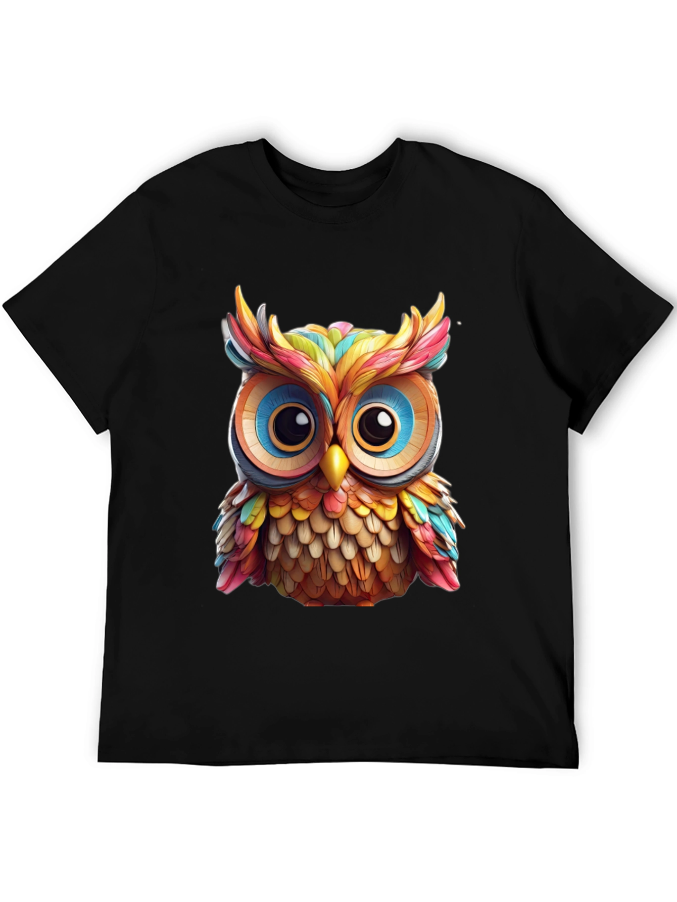 Rainbow Owl Graphic T-Shirt