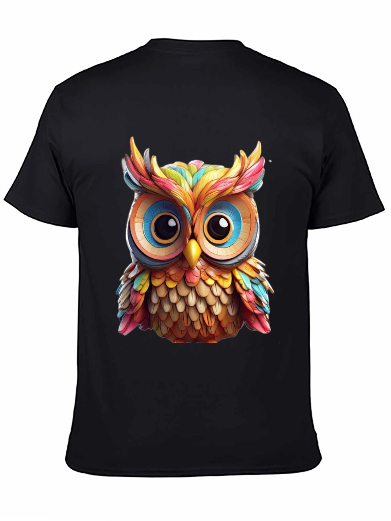 Rainbow Owl Graphic T-Shirt