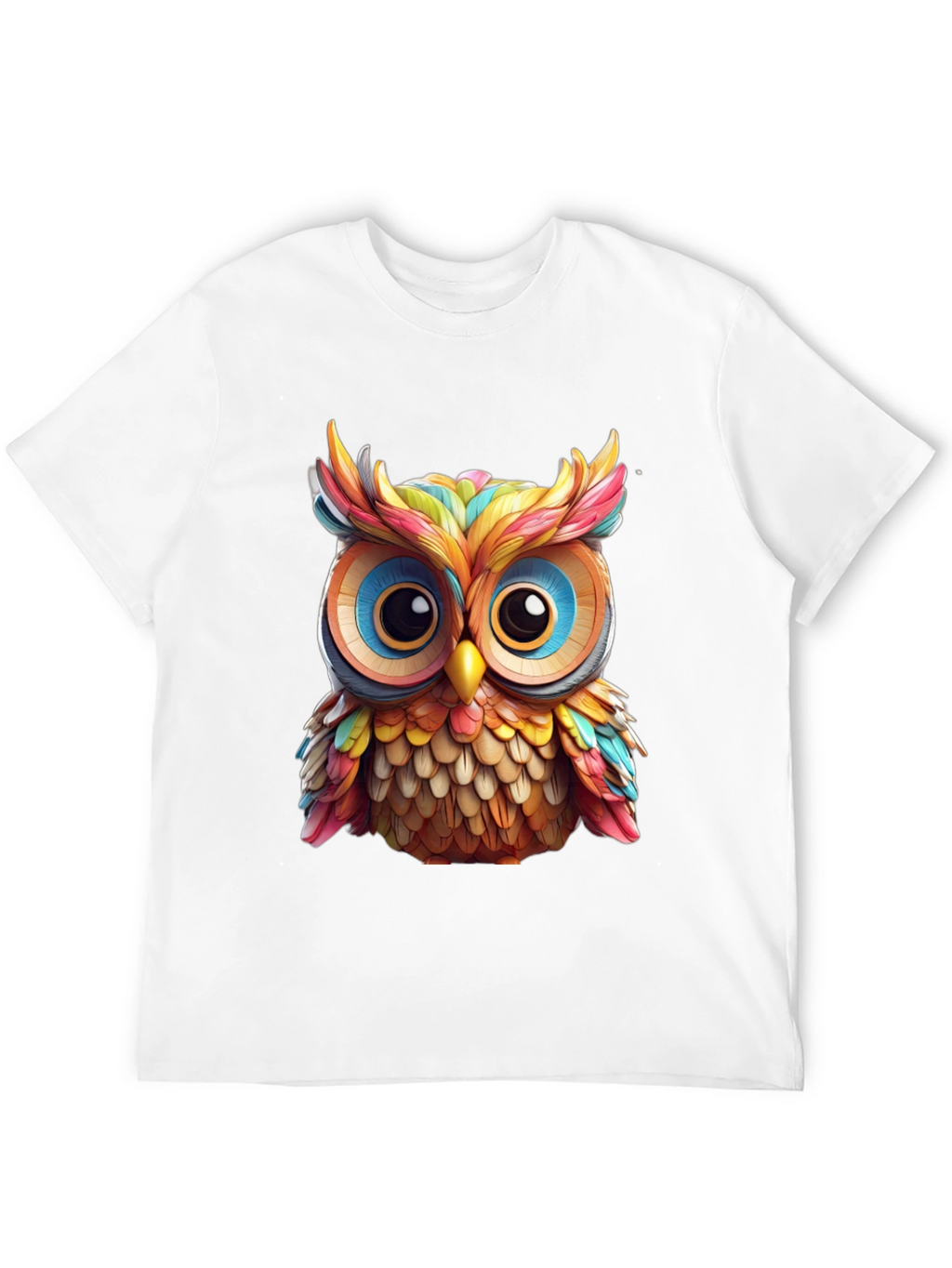Rainbow Owl Graphic T-Shirt