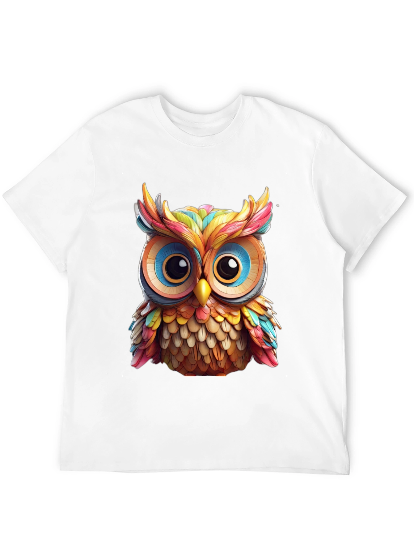 Rainbow Owl Graphic T-Shirt
