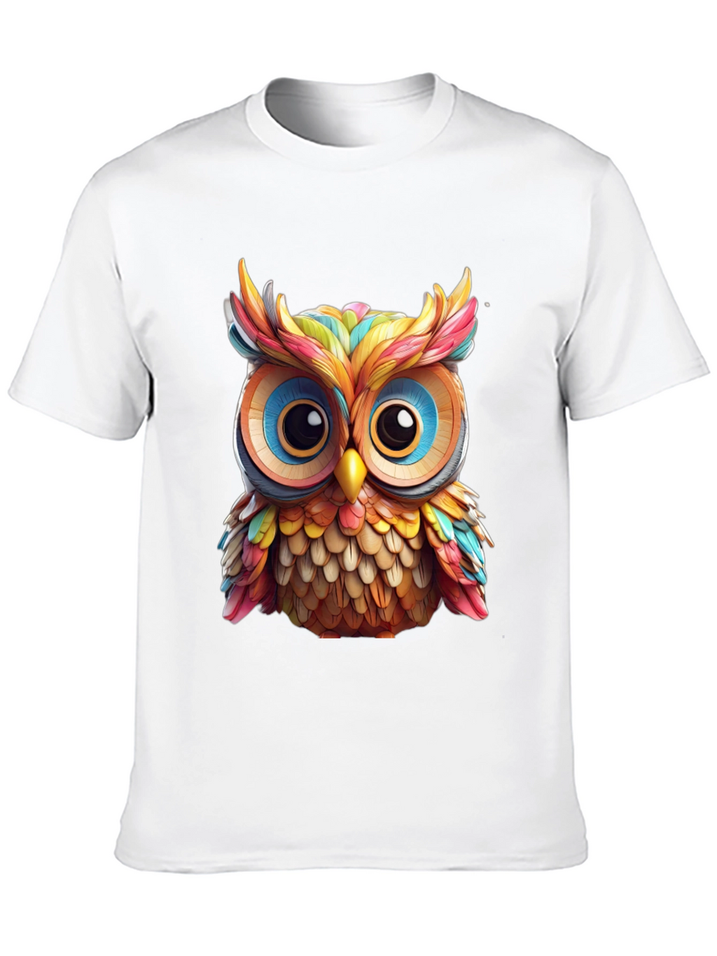 Rainbow Owl Graphic T-Shirt