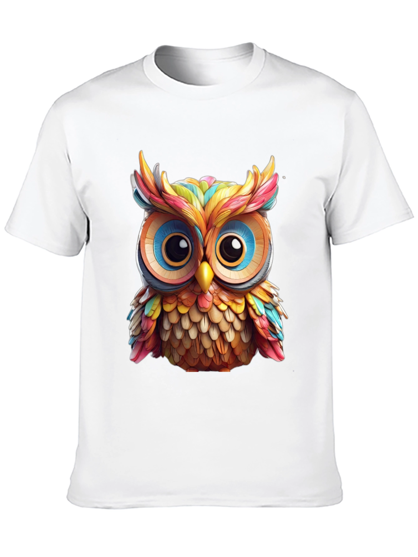 Rainbow Owl Graphic T-Shirt