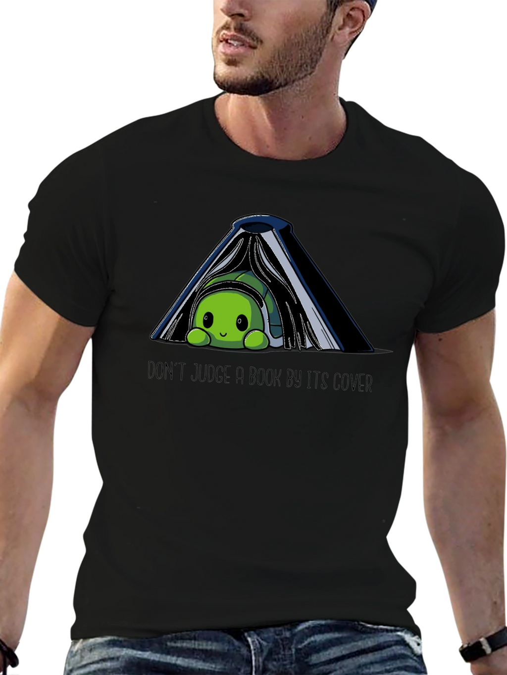 Dont Judge a Book By Its Cover Turtle T-Shirt