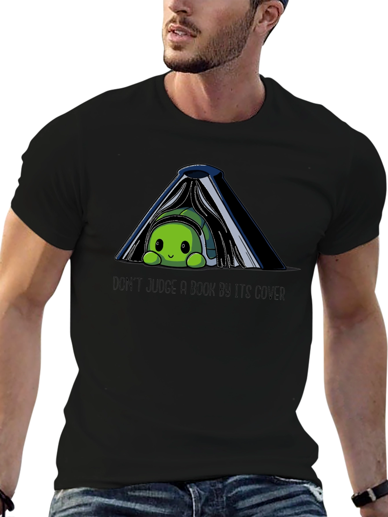 Dont Judge a Book By Its Cover Turtle T-Shirt
