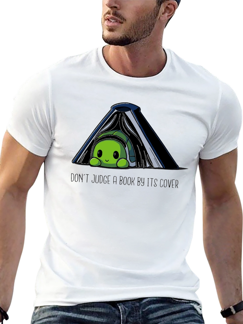 Dont Judge a Book By Its Cover Turtle T-Shirt