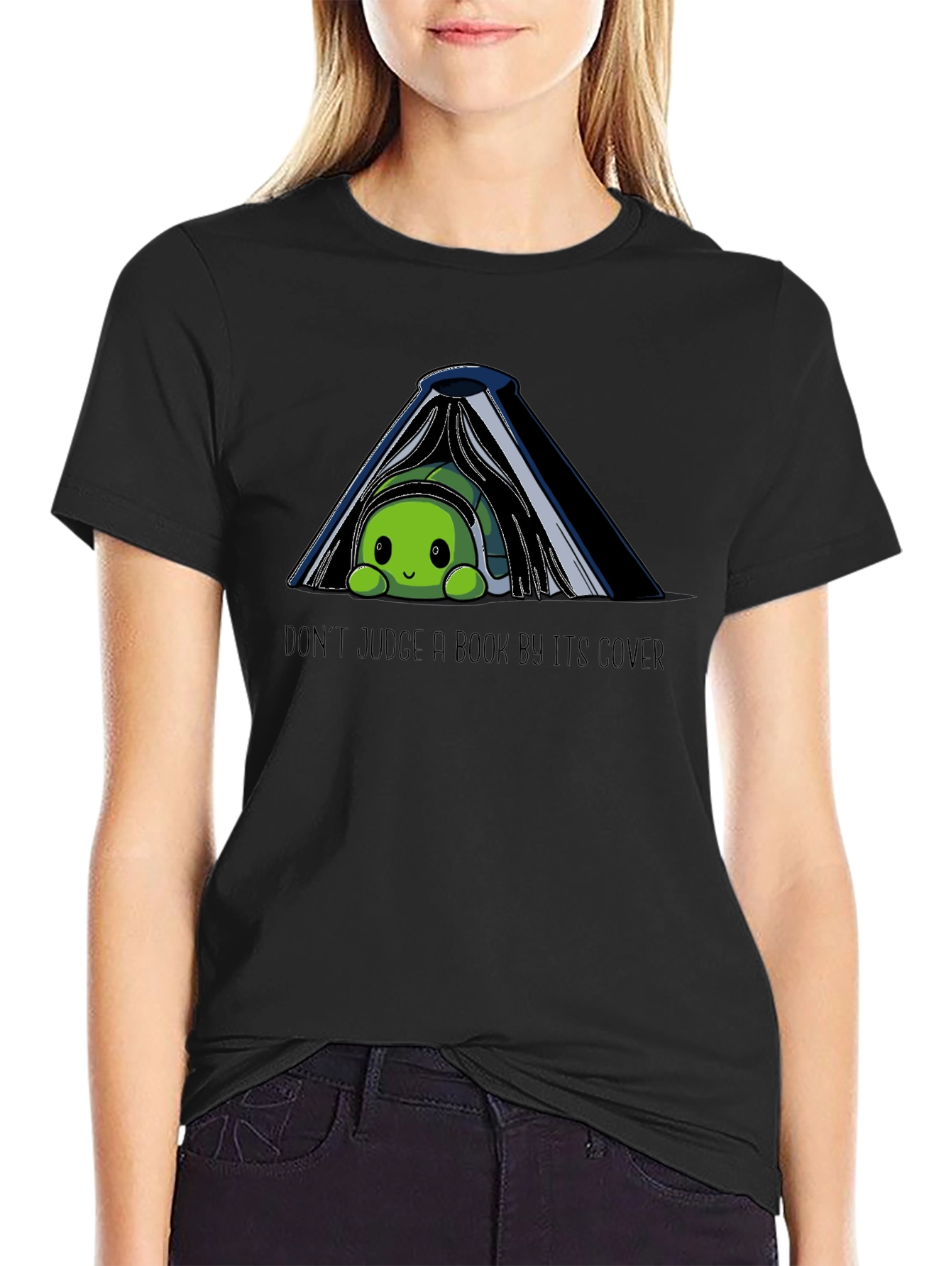 Dont Judge a Book By Its Cover Turtle T-Shirt