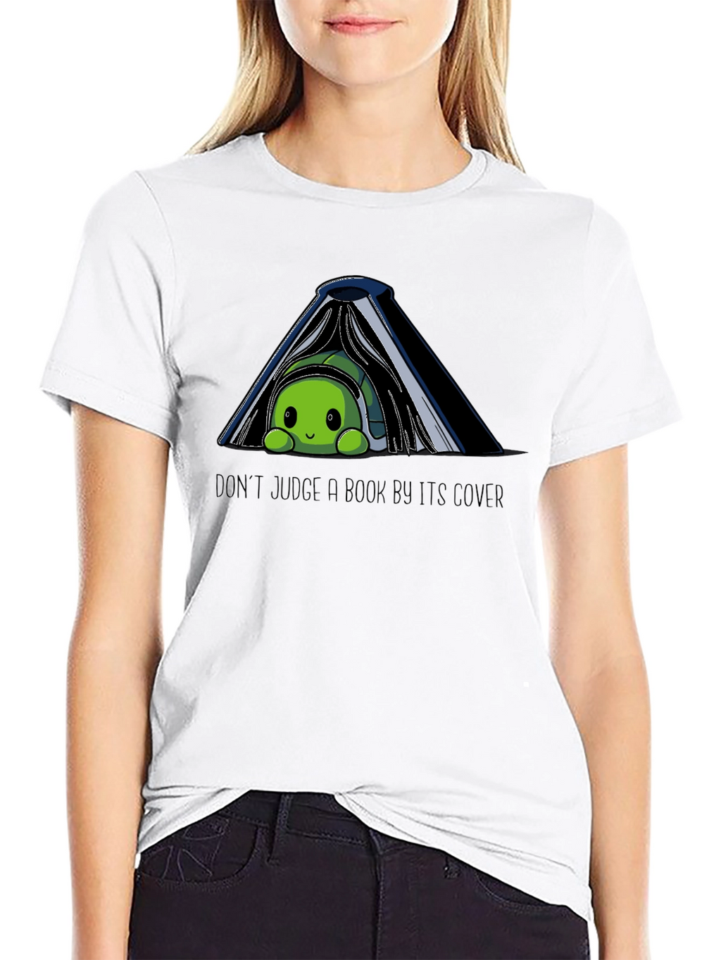 Dont Judge a Book By Its Cover Turtle T-Shirt