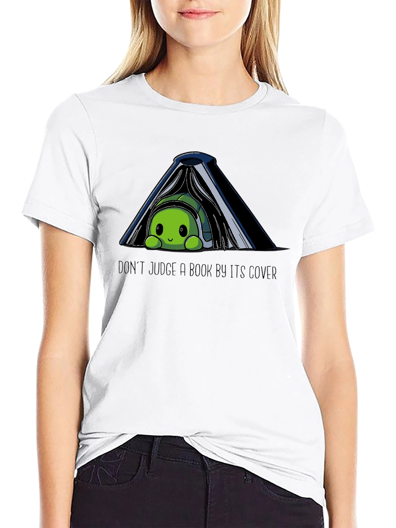Dont Judge a Book By Its Cover Turtle T-Shirt
