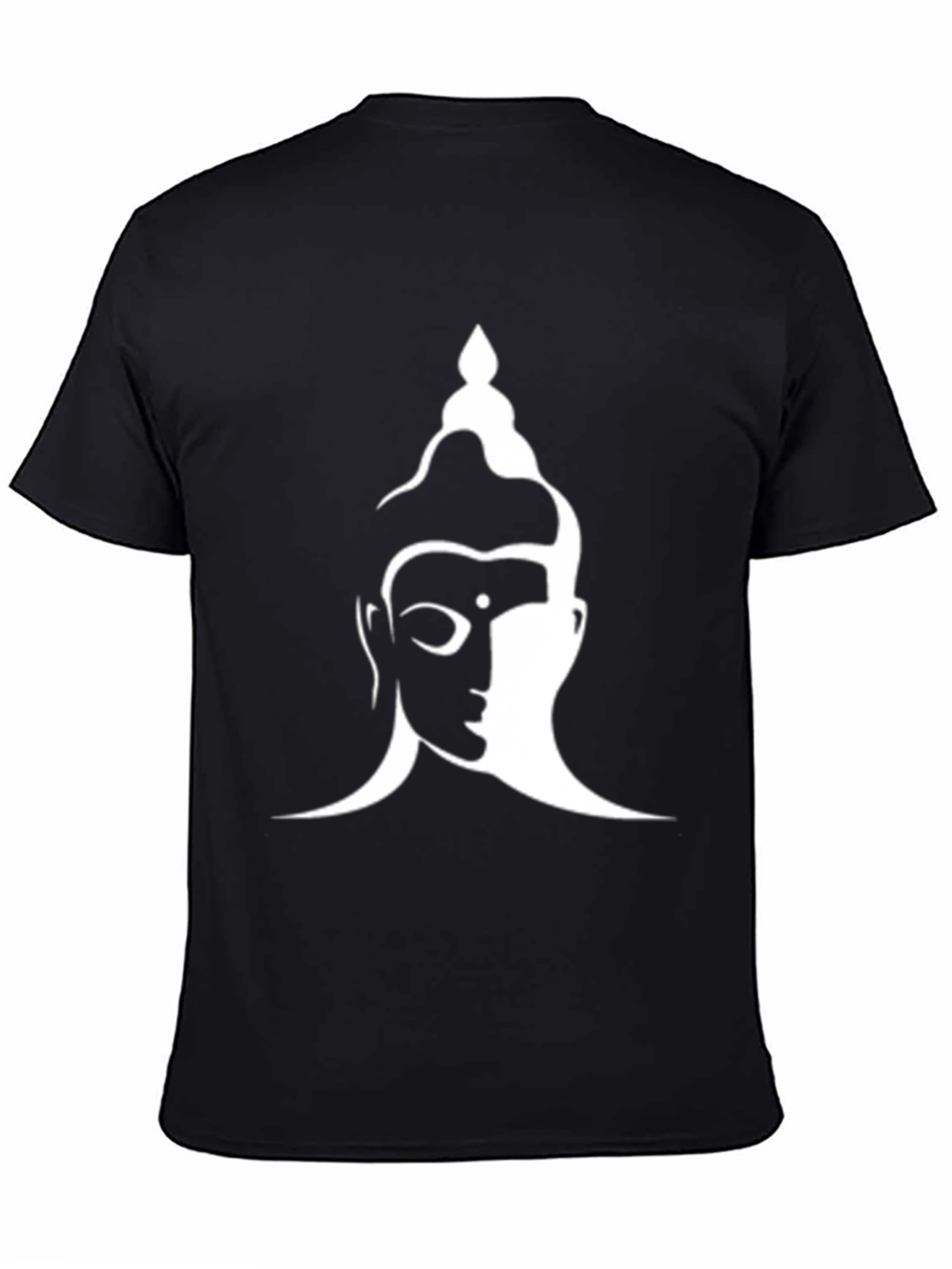 Buddha Graphic Print Black T-Shirt