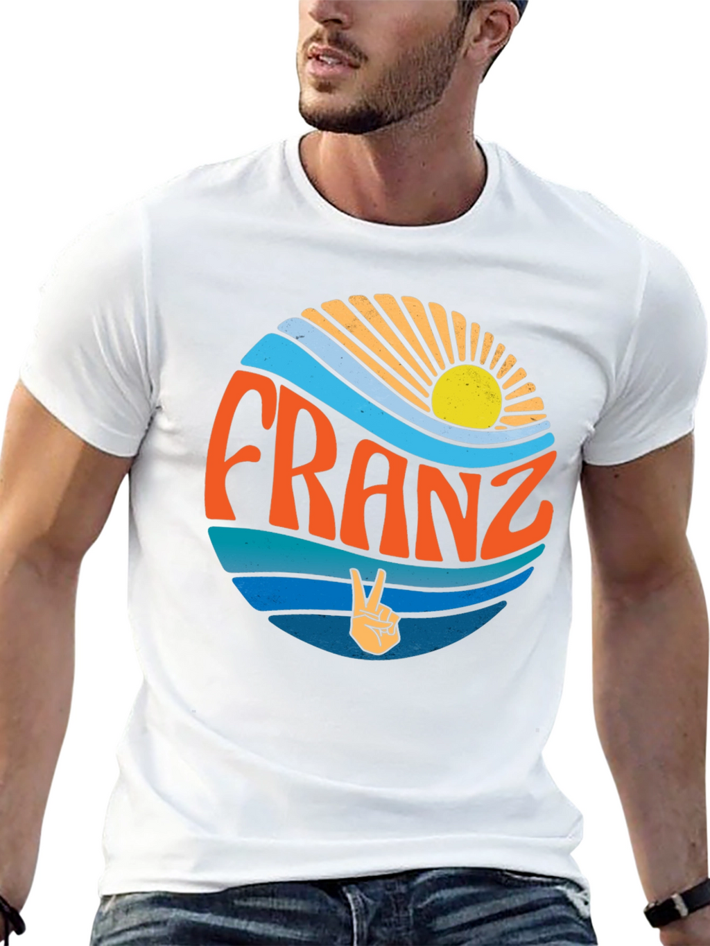 Franz Peace Sign T-Shirt - Retro Style