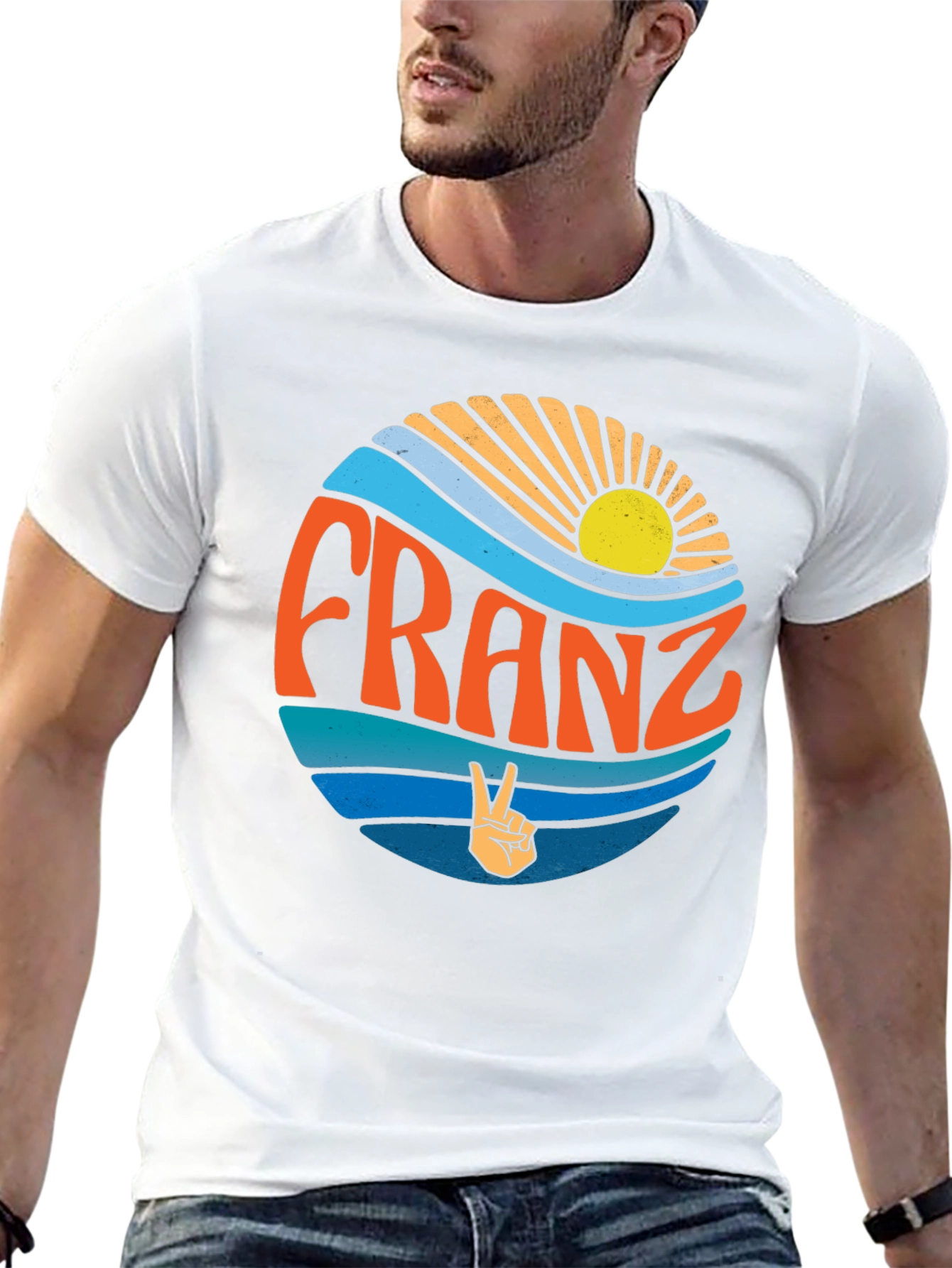Franz Peace Sign T-Shirt - Retro Style