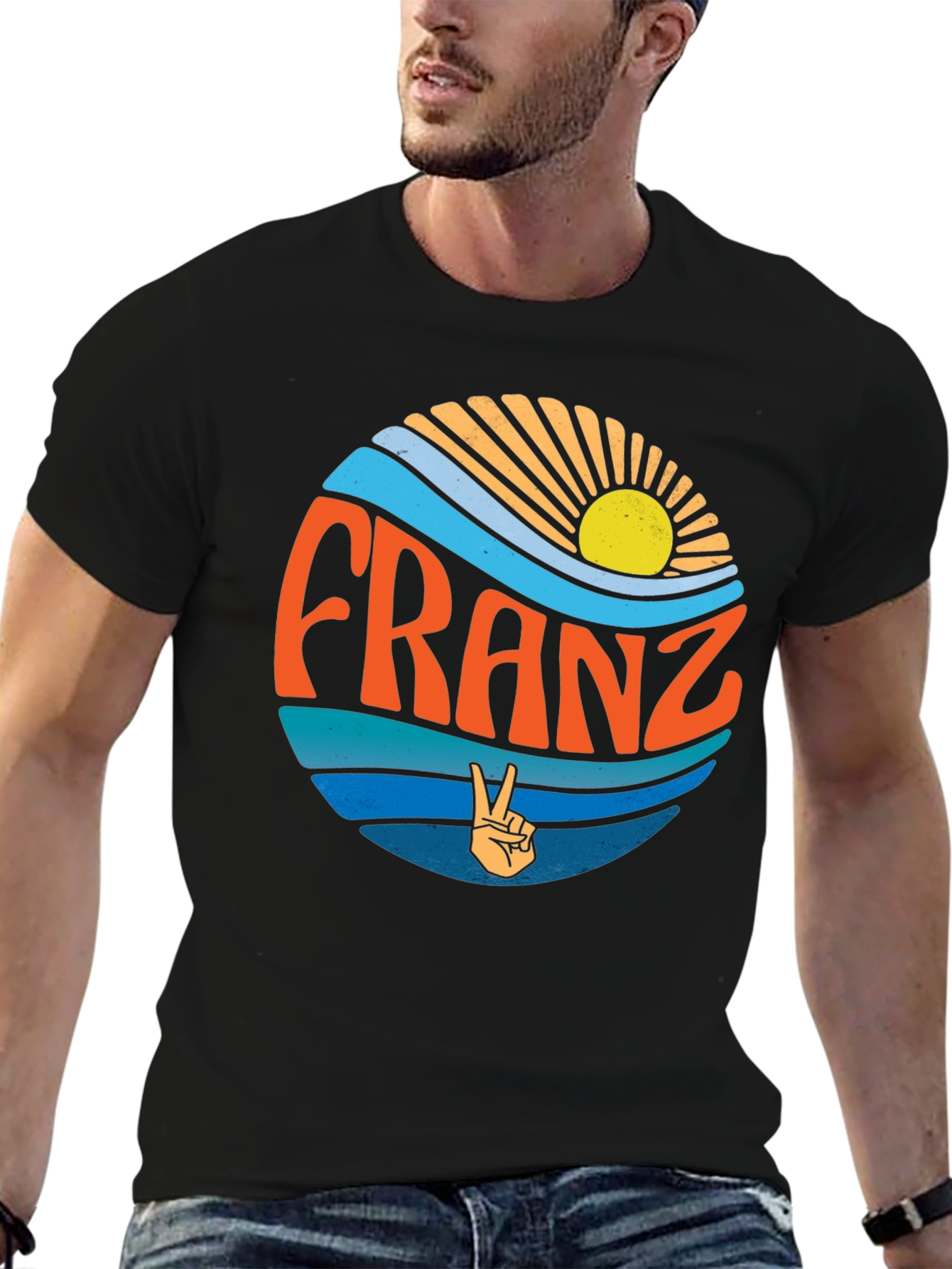 Franz Peace Sign T-Shirt - Retro Style