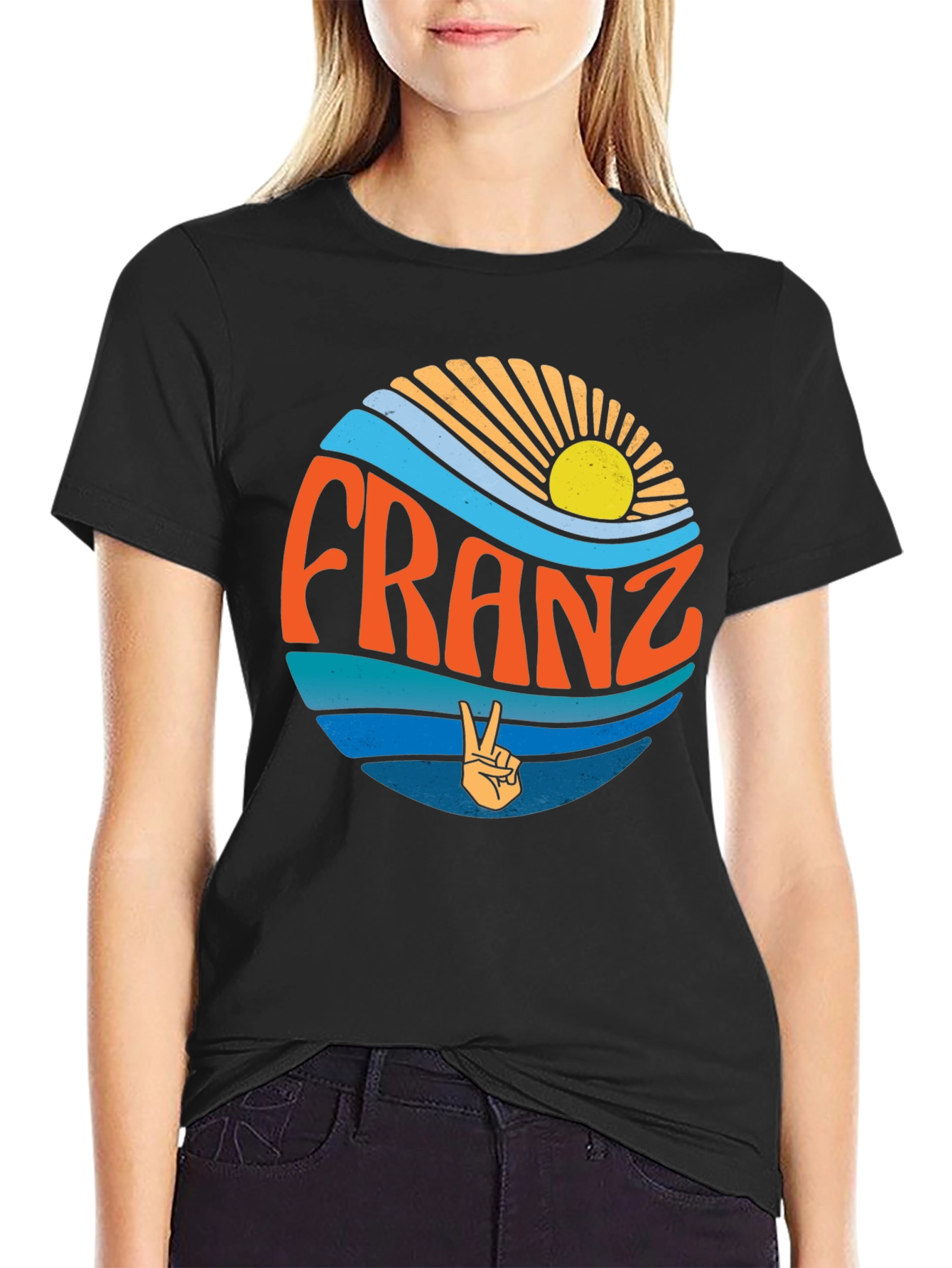 Franz Peace Sign T-Shirt - Retro Style