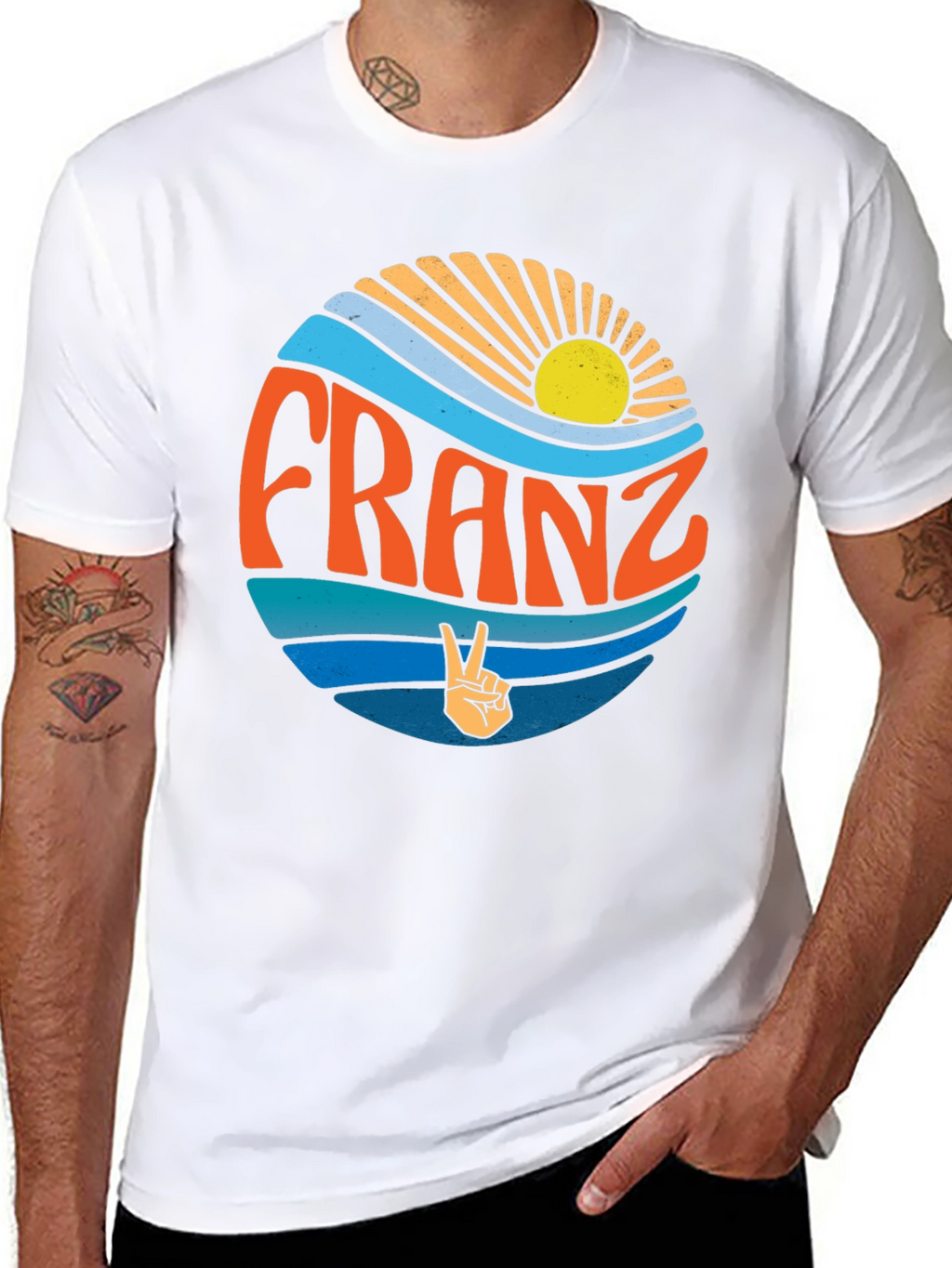 Franz Peace Sign T-Shirt - Retro Style