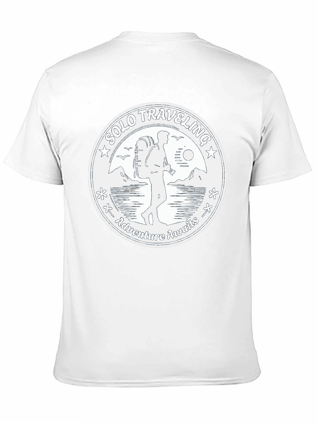 Solo Traveler Adventure T-Shirt - Black