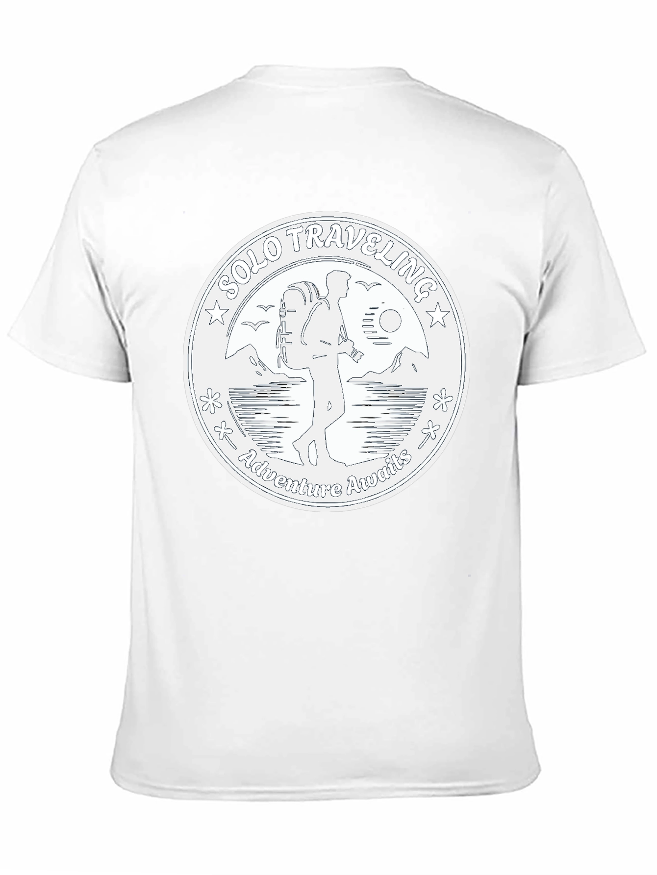 Solo Traveler Adventure T-Shirt - Black