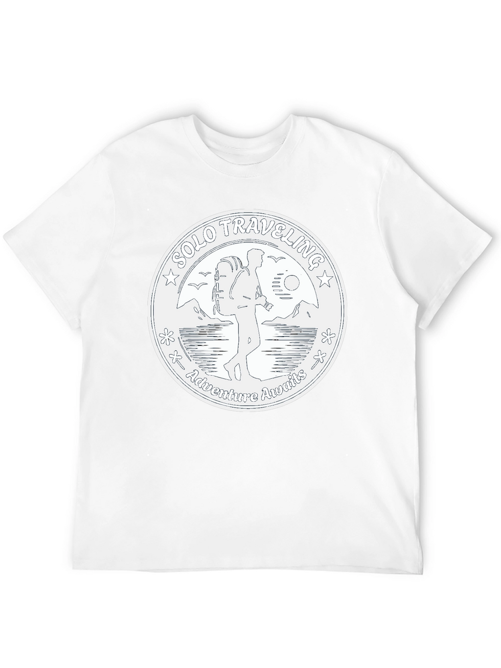 Solo Traveler Adventure T-Shirt - Black