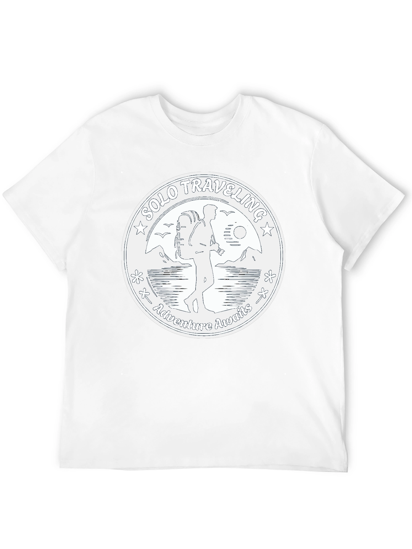 Solo Traveler Adventure T-Shirt - Black